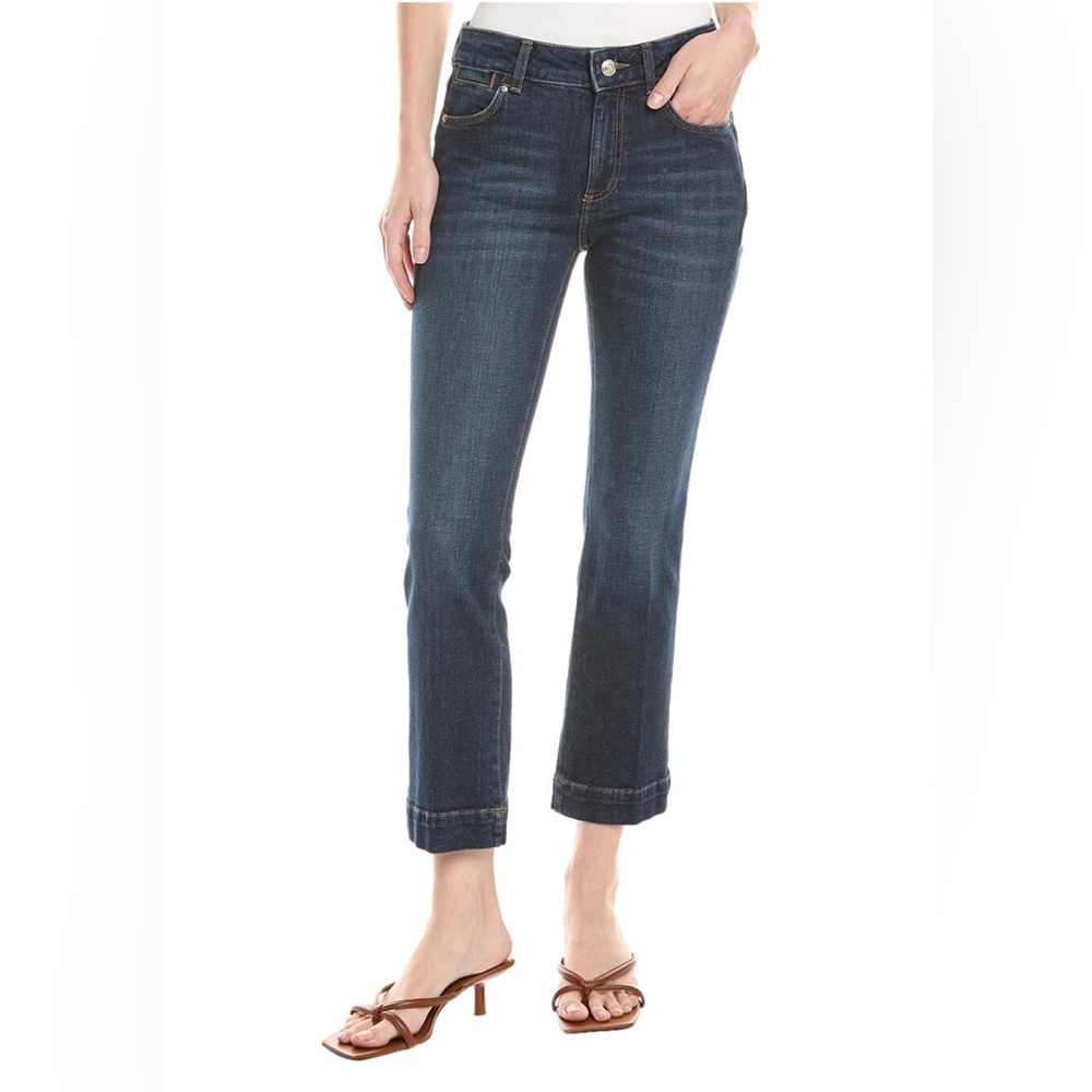 SPORTMAX Schermo Mini Flare jean, NWT, SZ 28, in color Midnight Blue